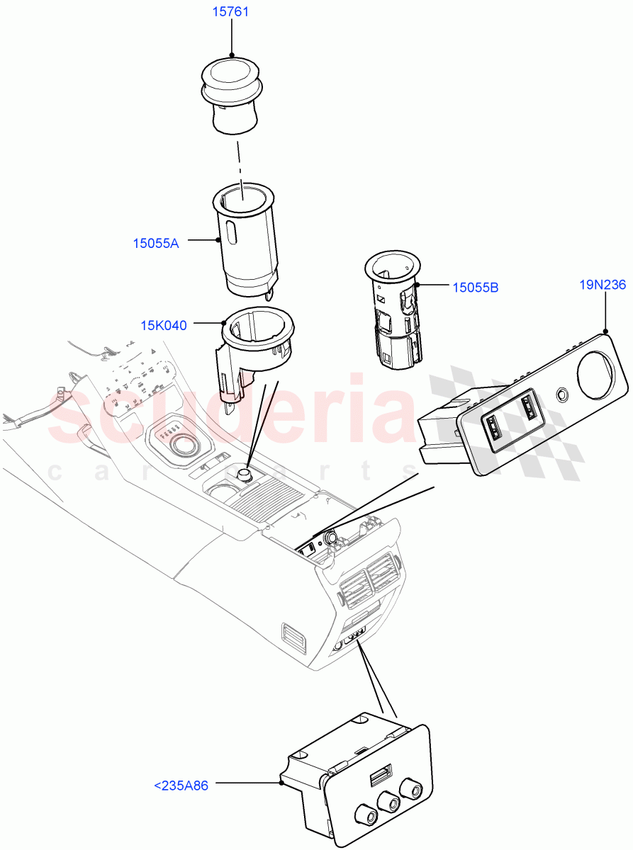 Instrument Panel Related Parts(Itatiaia (Brazil))((V)FROMGT000001) of Land Rover Land Rover Range Rover Evoque (2012-2018) [2.0 Turbo Petrol GTDI]