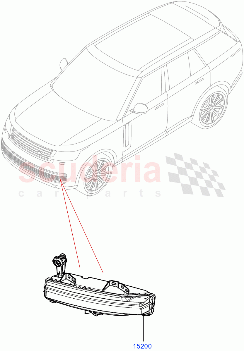 Front Fog Lamps(With Front Fog Lamps) of Land Rover Land Rover Range Rover (2022+) [3.0 I6 Turbo Diesel AJ20D6]