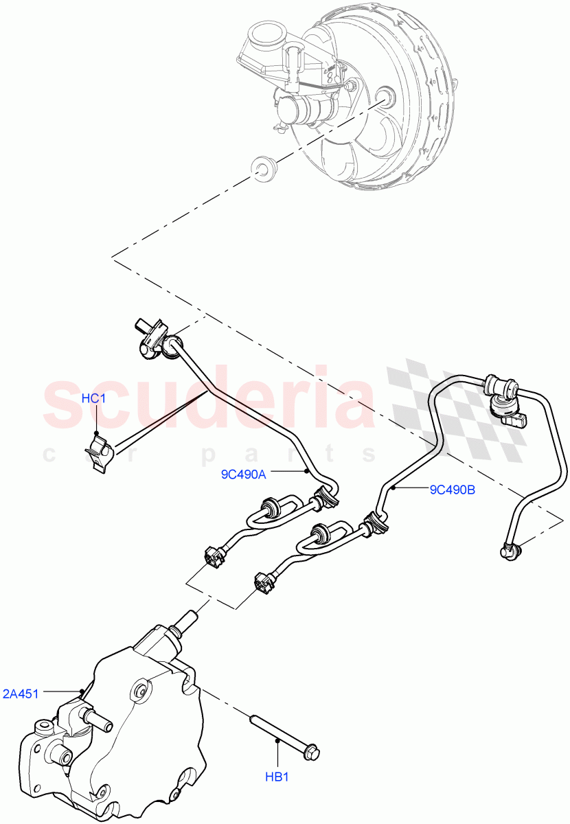 Vacuum Control And Air Injection(For Vehicles With Stop/Start System)(2.2L CR DI 16V Diesel) of Land Rover Land Rover Discovery Sport (2015+) [2.2 Single Turbo Diesel]