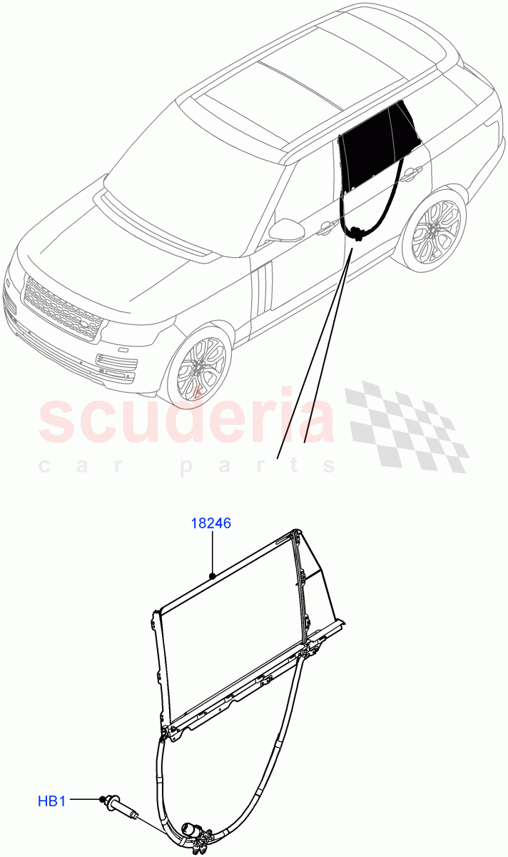 Rear Door Glass And Window Controls(Long Wheelbase) of Land Rover Land Rover Range Rover (2012-2021) [4.4 DOHC Diesel V8 DITC]