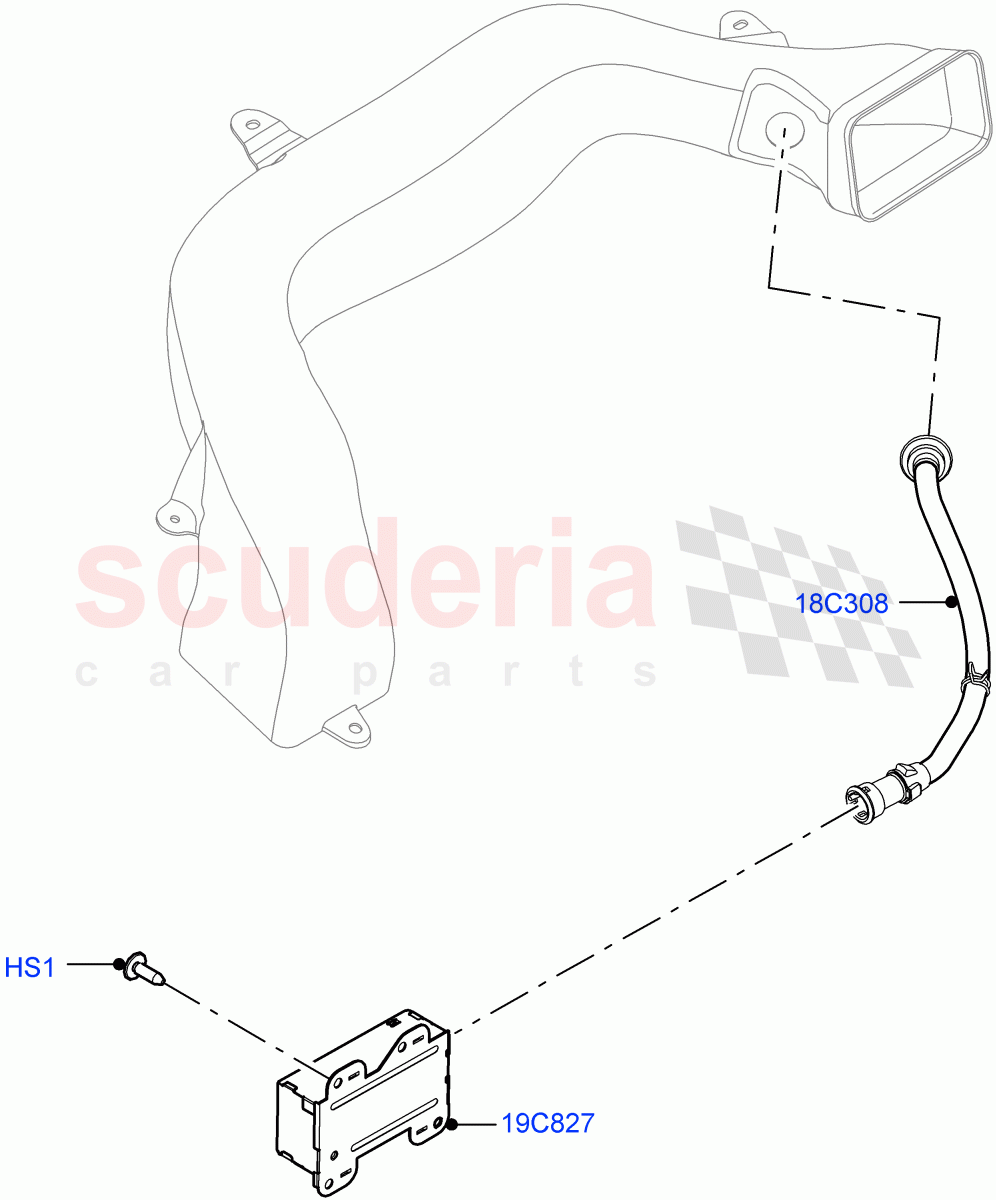 Heater/Air Cond.External Components(Ioniser)(Changsu (China),Cabin Air Quality Ionisation) of Land Rover Land Rover Range Rover Evoque (2019+) [1.5 I3 Turbo Petrol AJ20P3]