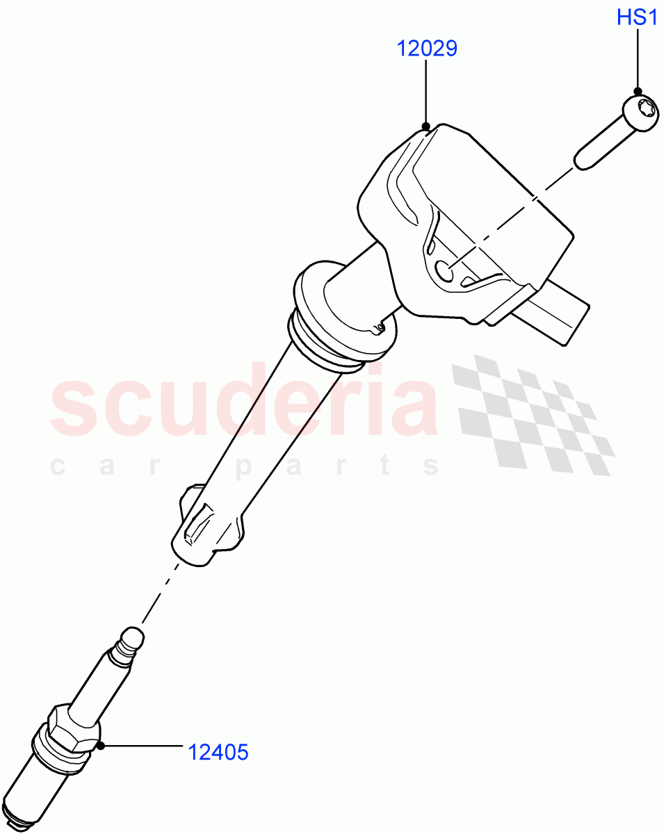 Ignition Coil And Wires/Spark Plugs(5.0L OHC SGDI NA V8 Petrol - AJ133)((V)FROMAA000001) of Land Rover Land Rover Range Rover Sport (2010-2013) [5.0 OHC SGDI NA V8 Petrol]