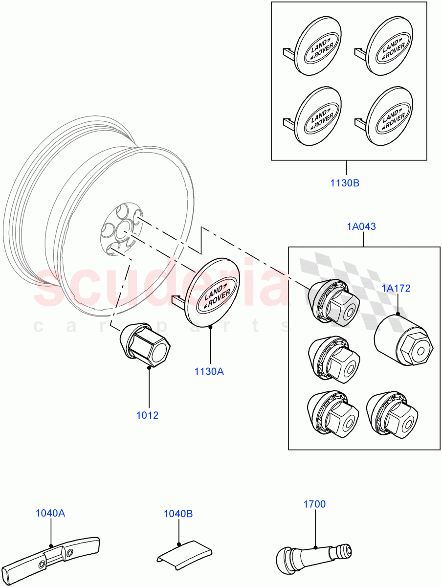 Wheels (Additional Equipment) (Halewood (UK)) of Land Rover Land Rover Discovery Sport (2015+) [2.2 Single Turbo Diesel]