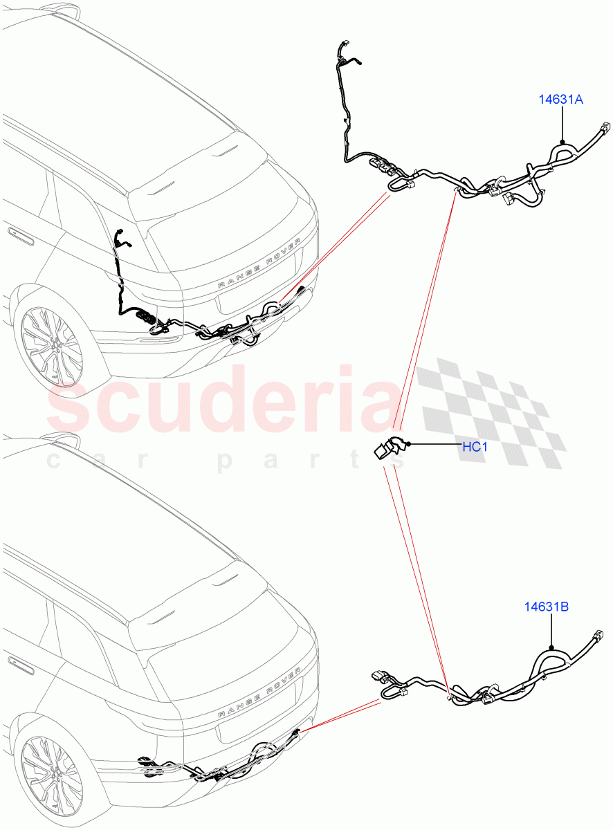 Electrical Wiring - Body And Rear(Towing) of Land Rover Land Rover Range Rover Velar (2017+) [2.0 Turbo Petrol AJ200P]