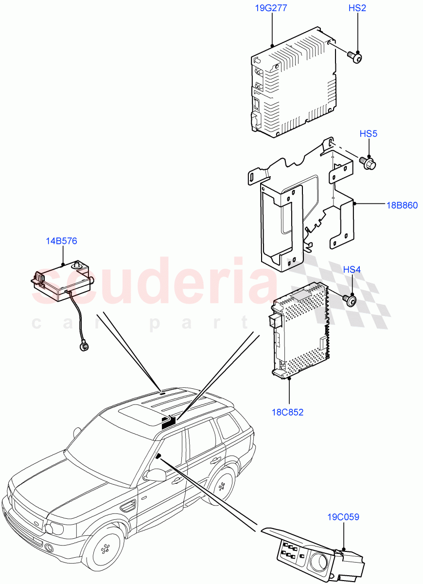 Family Entertainment System(Main)((V)TO9A999999) of Land Rover Land Rover Range Rover Sport (2005-2009) [2.7 Diesel V6]