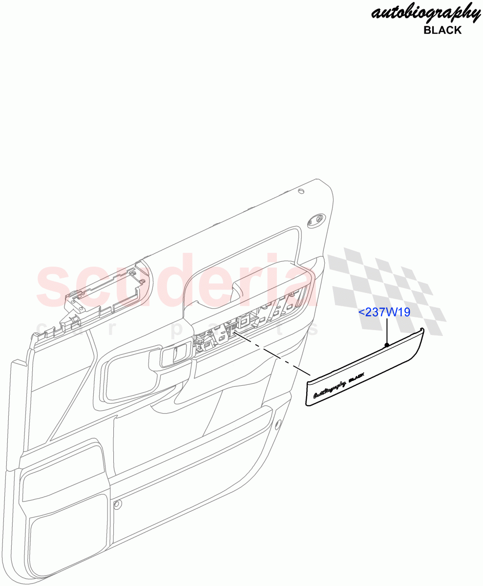 Front Door Trim Installation(Autobiography Black LE)((V)FROMAA313069) of Land Rover Land Rover Range Rover (2010-2012) [4.4 DOHC Diesel V8 DITC]