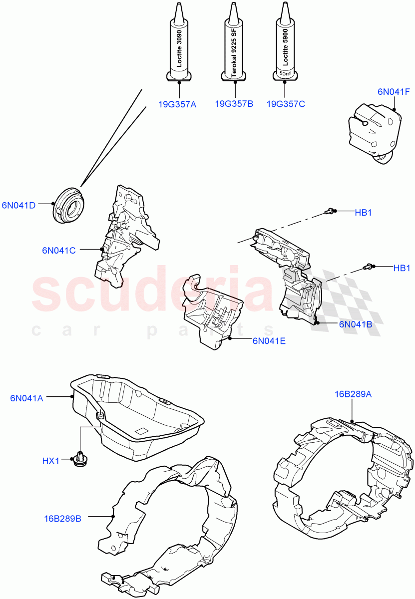 Insulators - Front (Engine) (Halewood (UK)) of Land Rover Land Rover Range Rover Evoque (2012-2018) [2.2 Single Turbo Diesel]