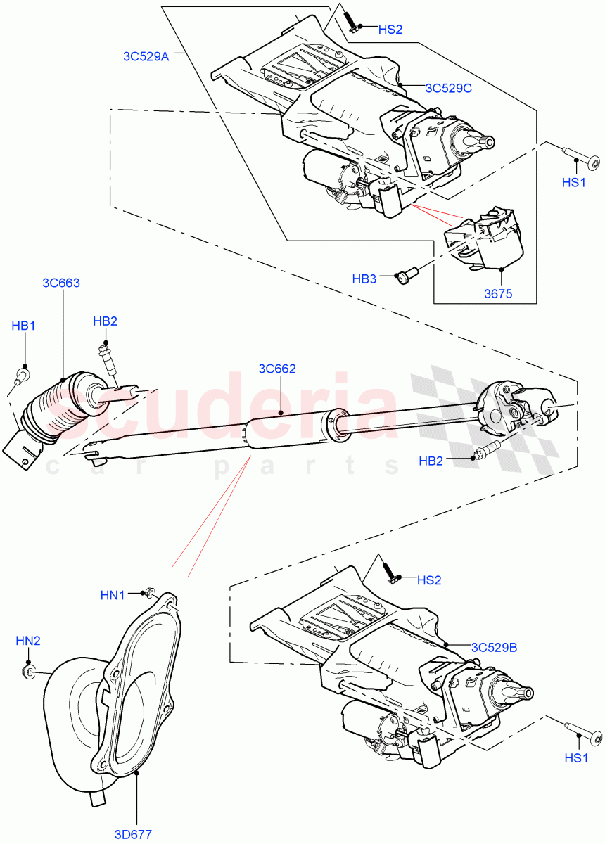 Steering Column ((V) FROMHA000001) of Land Rover Land Rover Range Rover Sport (2014+) [2.0 Turbo Petrol AJ200P]