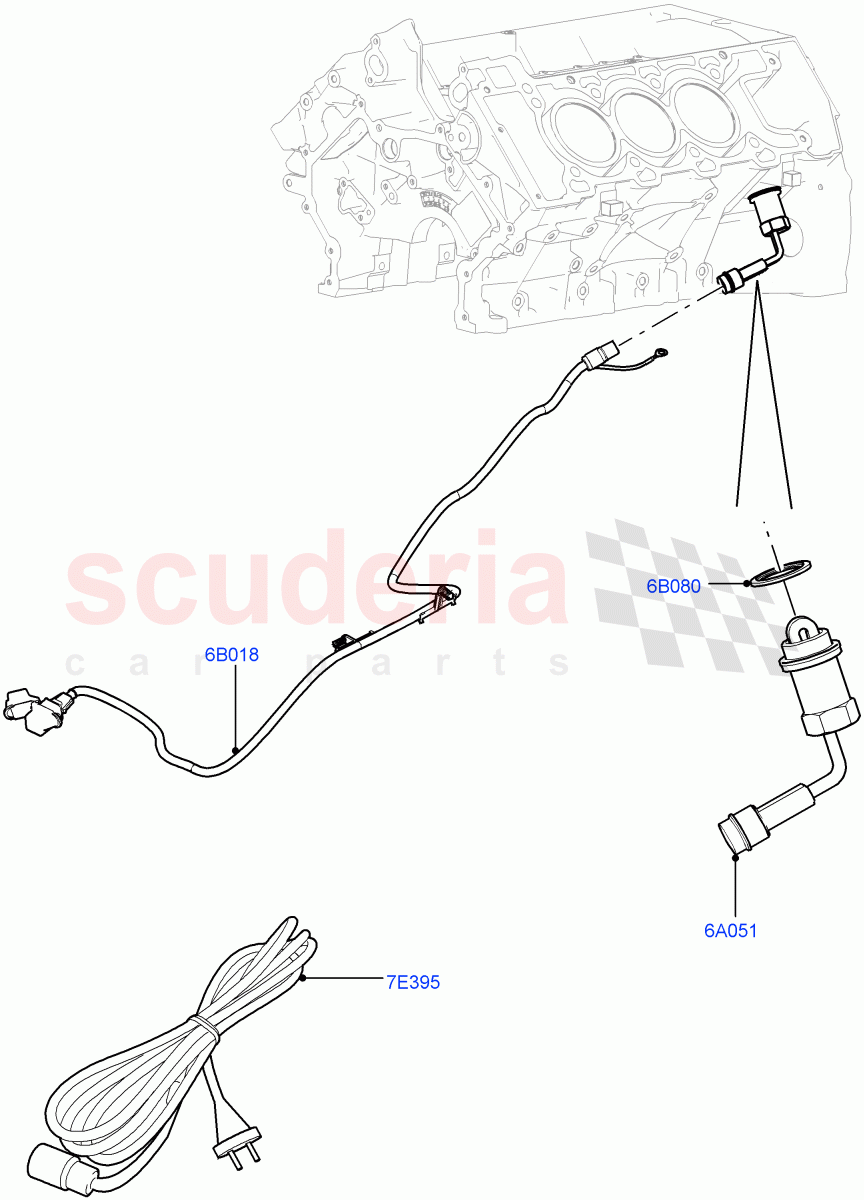 Engine Heater(3.0L DOHC GDI SC V6 PETROL,Immersion Heater - 700W / 110V) of Land Rover Land Rover Range Rover Sport (2014+) [3.0 DOHC GDI SC V6 Petrol]