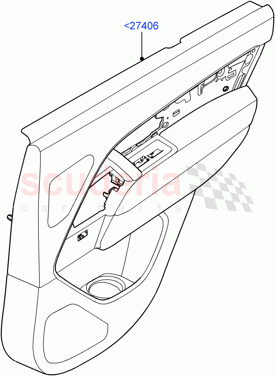 Rear Door Trim Panels of Land Rover Land Rover Range Rover (2022+) [4.4 V8 Turbo Petrol NC10]