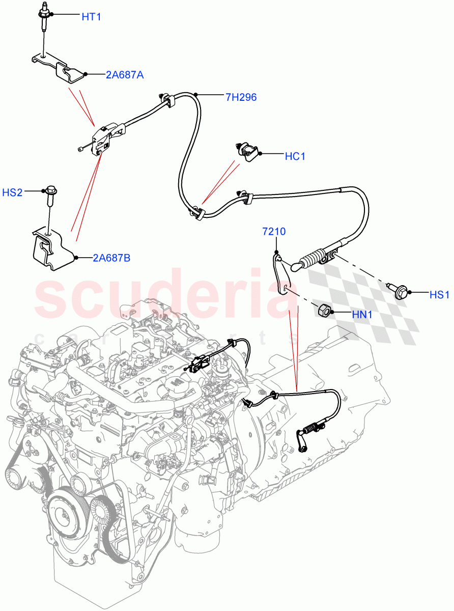 Gear Change-Automatic Transmission(2.0L I4 High DOHC AJ200 Petrol,8 Speed Auto Trans ZF 8HP45,2.0L I4 DSL HIGH DOHC AJ200,2.0L I4 DSL MID DOHC AJ200,2.0L I4 Mid DOHC AJ200 Petrol)((V)FROMMA000001) of Land Rover Land Rover Range Rover Velar (2017+) [5.0 OHC SGDI SC V8 Petrol]