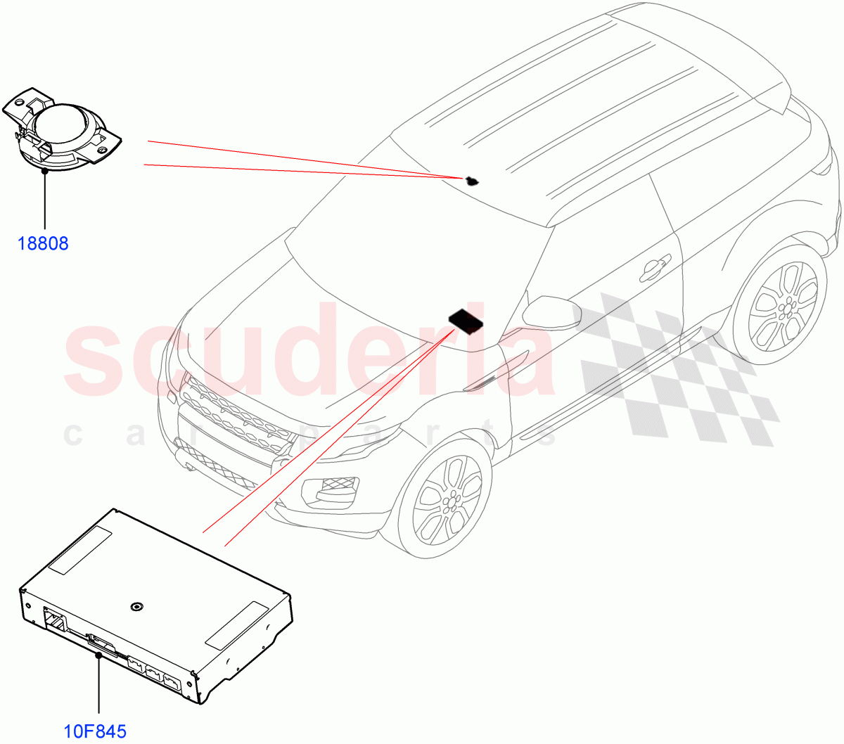 Telematics(Telematics Control Unit)(Itatiaia (Brazil))((V)FROMGT000001) of Land Rover Land Rover Range Rover Evoque (2012-2018) [2.0 Turbo Petrol GTDI]