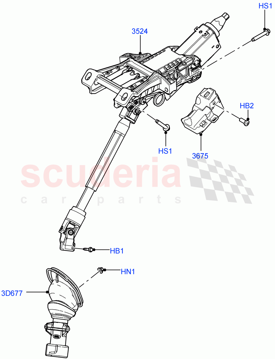 Steering Column(Itatiaia (Brazil)) of Land Rover Land Rover Range Rover Evoque (2019+) [2.0 Turbo Diesel AJ21D4]