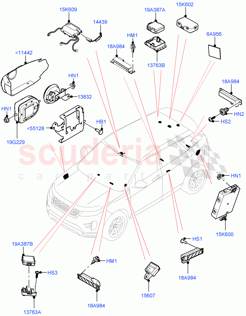 Anti-Theft Alarm Systems (Itatiaia (Brazil)) of Land Rover Land Rover Range Rover Evoque (2019+) [2.0 Turbo Diesel]
