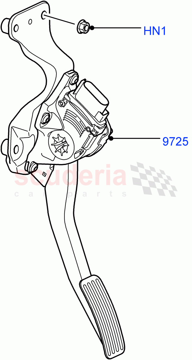 Accelerator/Injection Pump Controls(5.0L OHC SGDI NA V8 Petrol - AJ133)((V)FROMAA000001) of Land Rover Land Rover Discovery 4 (2010-2016) [5.0 OHC SGDI NA V8 Petrol]