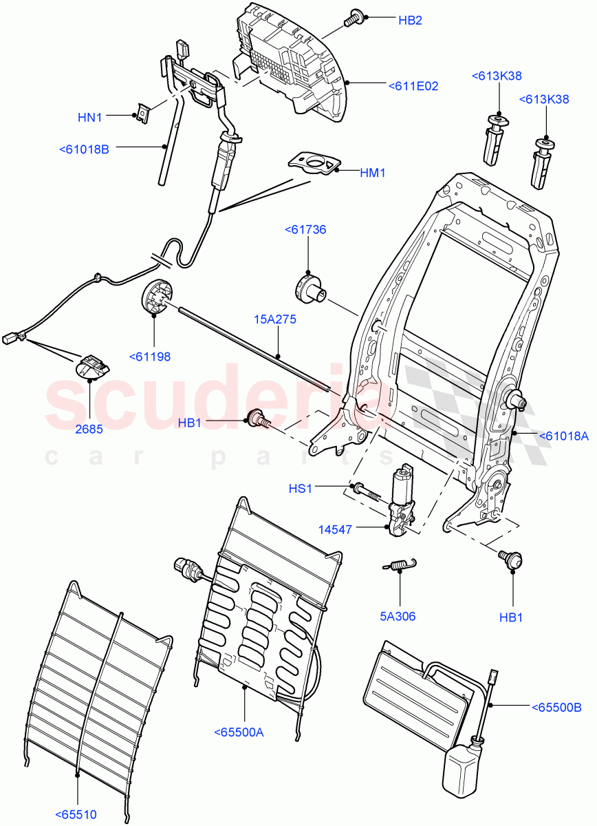 Front Seat Back((V)FROMAA000001) of Land Rover Land Rover Discovery 4 (2010-2016) [5.0 OHC SGDI NA V8 Petrol]