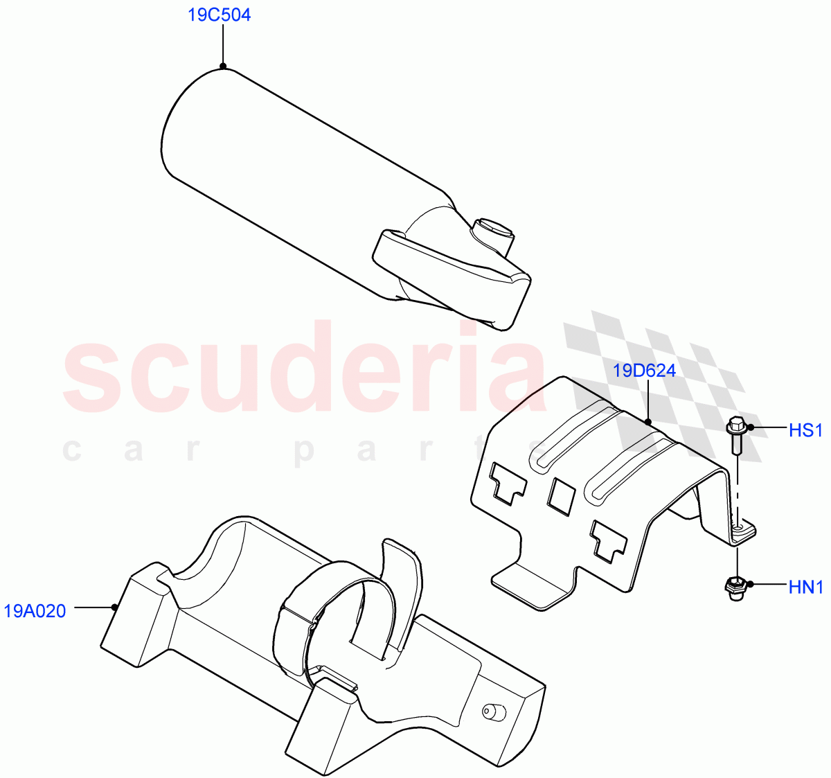 Emergency Equipment (Halewood (UK), With Fire Extinguisher) ((V) FROMLH000001) of Land Rover Land Rover Discovery Sport (2015+) [2.0 Turbo Petrol AJ200P]