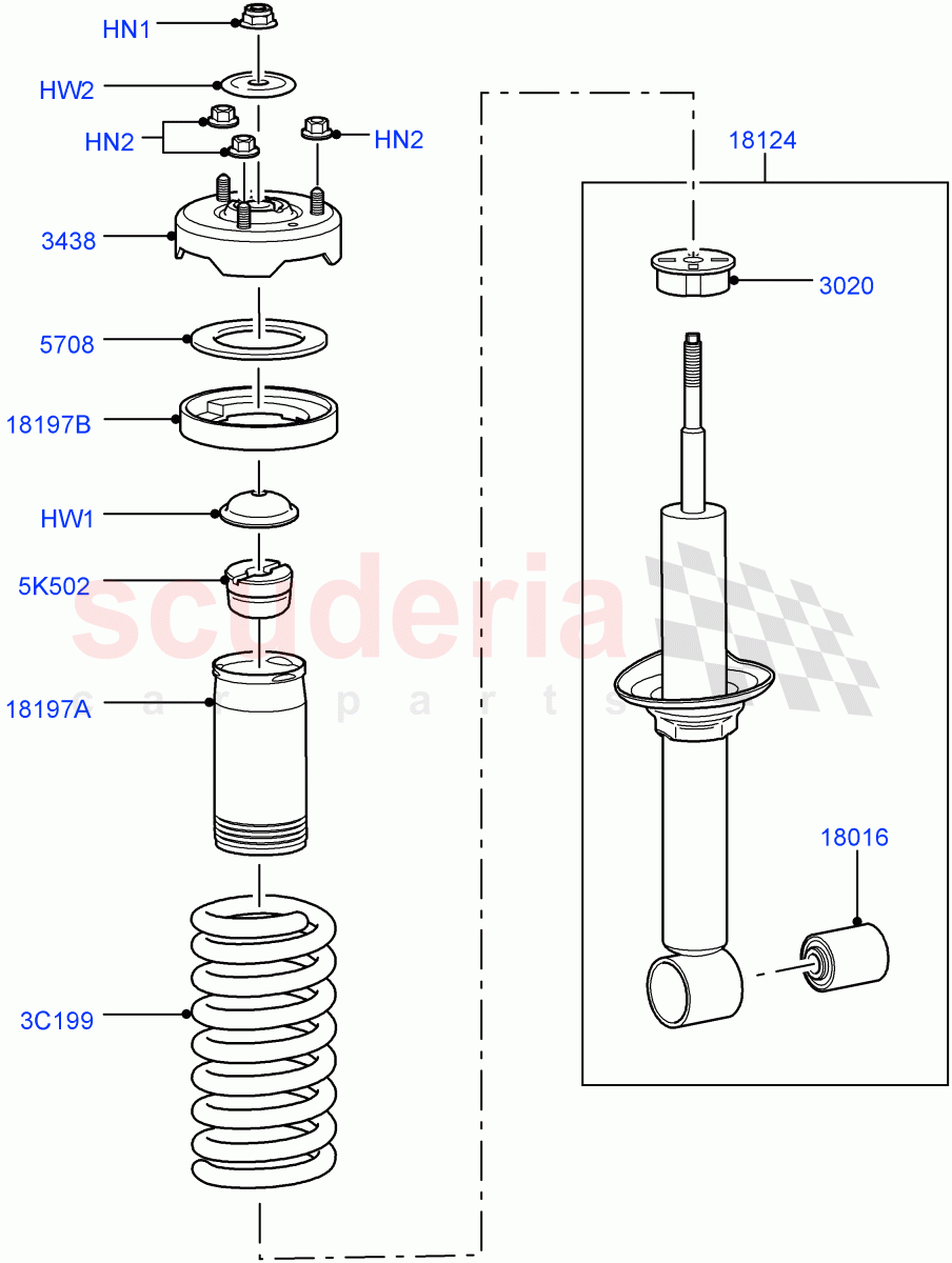 Front Suspension Struts And Springs (With Standard Duty Coil Spring Susp, Front Coil Rear Air Levelling 2Cal) ((V) FROMAA000001) of Land Rover Land Rover Discovery 4 (2010-2016) [5.0 OHC SGDI NA V8 Petrol]