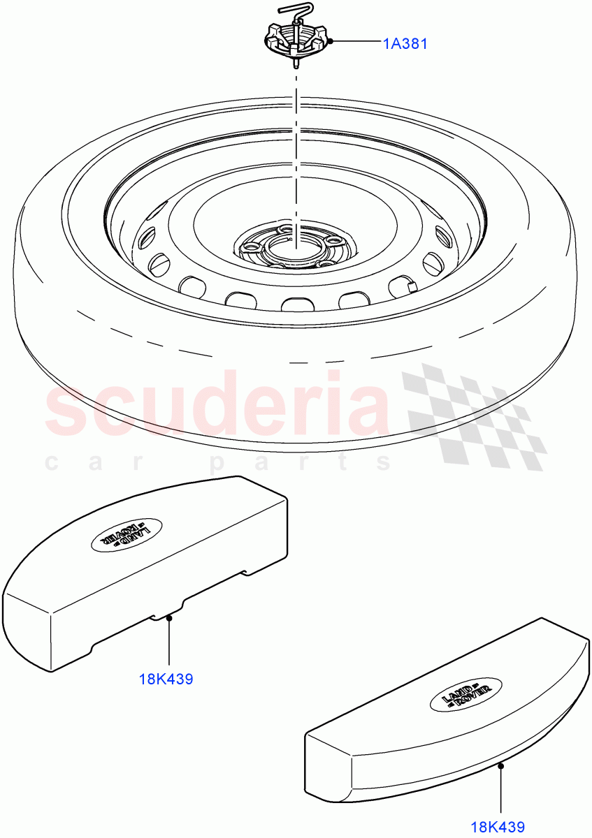 Spare Wheel Carrier ((V) FROMAA000001) of Land Rover Land Rover Range Rover (2010-2012) [4.4 DOHC Diesel V8 DITC]