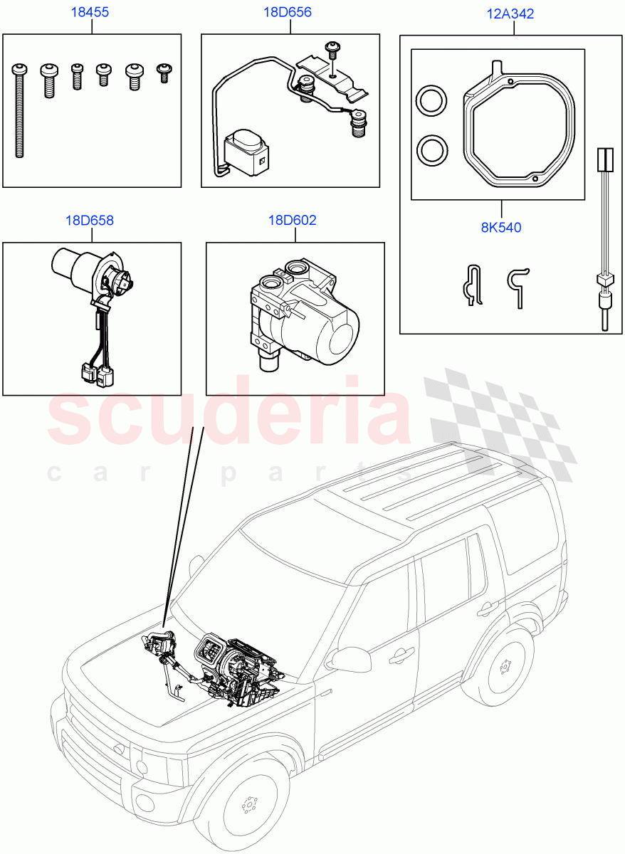 Auxiliary Fuel Fired Pre-Heater (Page C) (With Fuel Fired Heater) ((V) FROMAA000001) of Land Rover Land Rover Discovery 4 (2010-2016) [5.0 OHC SGDI NA V8 Petrol]