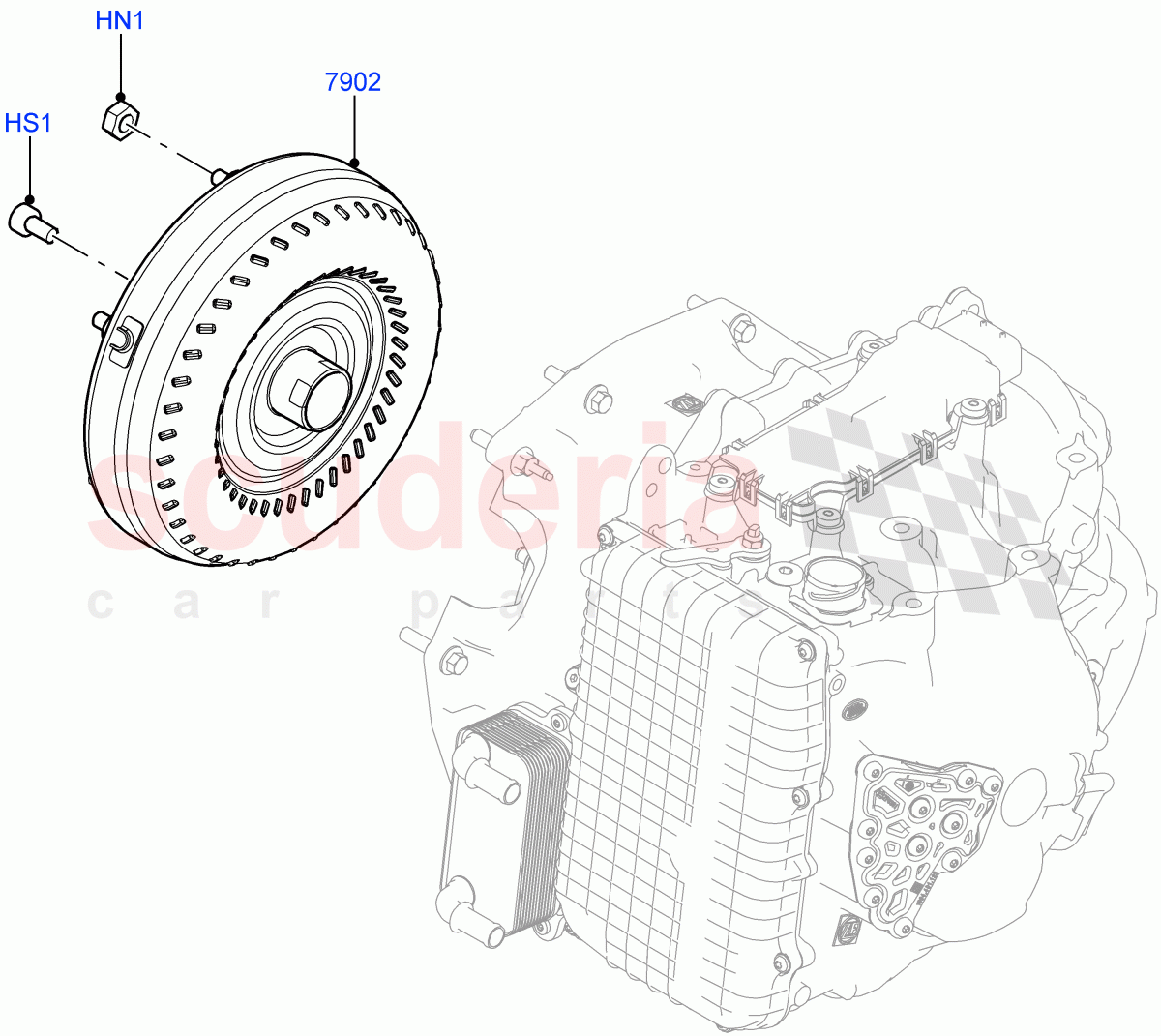 Converter(9 Speed Auto AWD,Itatiaia (Brazil))((V)FROMGT000001) of Land Rover Land Rover Range Rover Evoque (2012-2018) [2.0 Turbo Diesel]