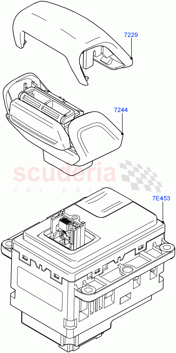 Gear Change-Automatic Transmission(Gear Shift Module)(8HP Gen3 Hybrid Trans)((V)FROMMA000001) of Land Rover Land Rover Range Rover Velar (2017+) [5.0 OHC SGDI SC V8 Petrol]