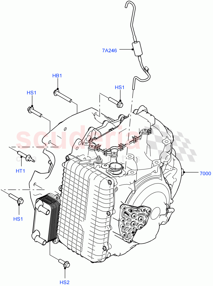 Auto Trans Assy & Speedometer Drive(2.0L 16V TIVCT T/C 240PS Petrol,9 Speed Auto AWD,Halewood (UK),2.0L 16V TIVCT T/C Gen2 Petrol)((V)FROMEH000001) of Land Rover Land Rover Range Rover Evoque (2012-2018) [2.0 Turbo Petrol AJ200P]