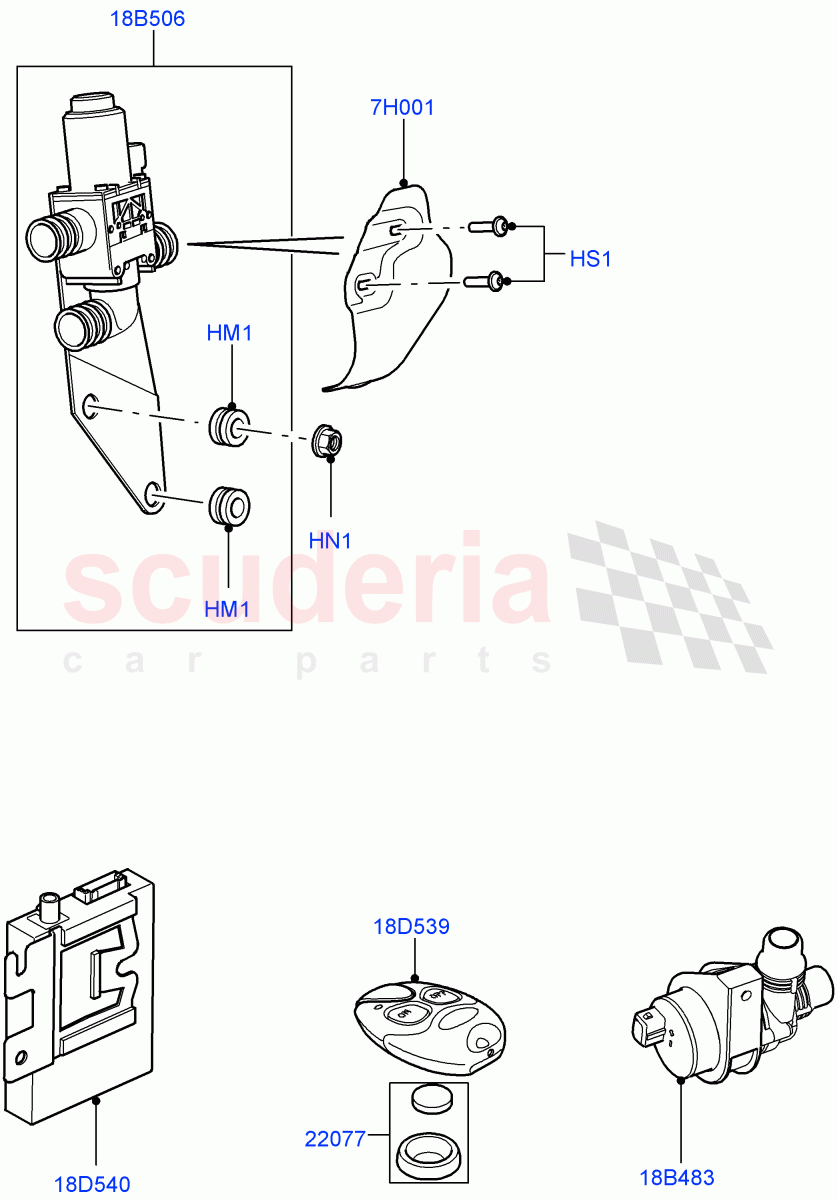 Auxiliary Fuel Fired Pre-Heater(Page A)((V)FROMAA000001) of Land Rover Land Rover Range Rover (2010-2012) [4.4 DOHC Diesel V8 DITC]