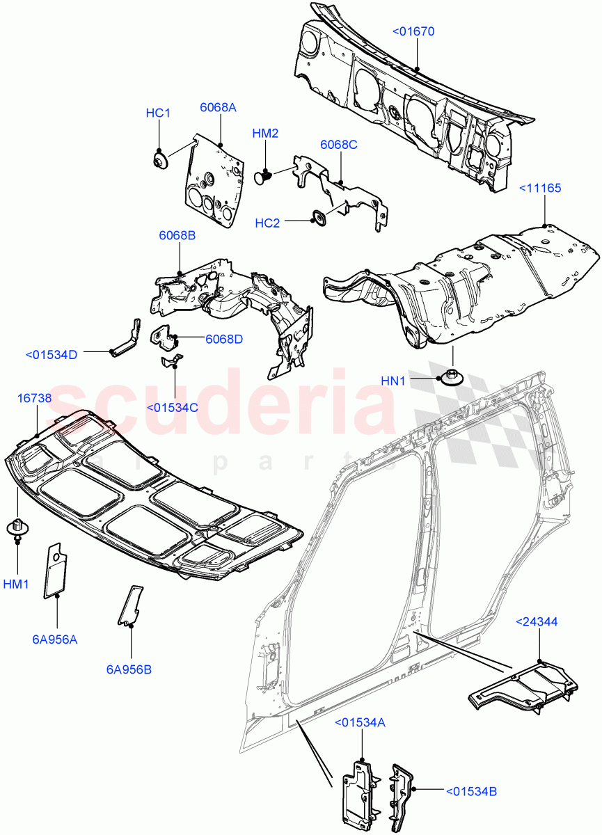 Insulators - Front(Less Armoured)((V)FROMAA000001) of Land Rover Land Rover Range Rover (2010-2012) [5.0 OHC SGDI SC V8 Petrol]