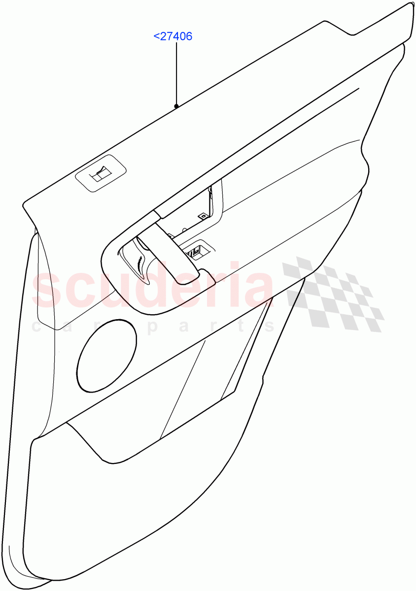 Rear Door Trim Panels(Itatiaia (Brazil))((V)FROMGT000001) of Land Rover Land Rover Discovery Sport (2015+) [2.0 Turbo Diesel AJ21D4]