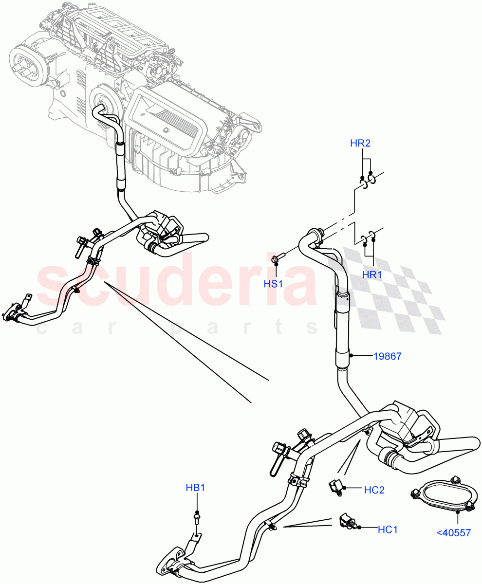 Air Conditioning Condensr/Compressr(With Front Comfort Air Con (IHKA),Premium Air Conditioning-Front/Rear)((V)TOJA999999) of Land Rover Land Rover Range Rover Sport (2014+) [3.0 I6 Turbo Diesel AJ20D6]