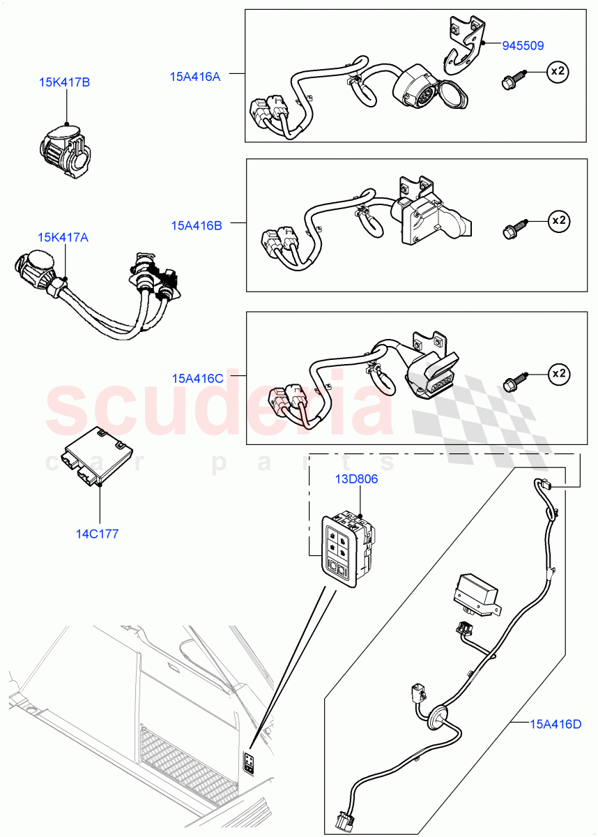 Towing Electrics(Accessory) of Land Rover Land Rover Range Rover (2012-2021) [4.4 DOHC Diesel V8 DITC]