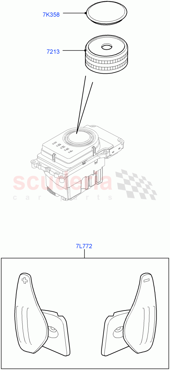 Interior Dress Up(Accessory, Gear Knob)((V)FROMAA000001) of Land Rover Land Rover Discovery 4 (2010-2016) [5.0 OHC SGDI NA V8 Petrol]