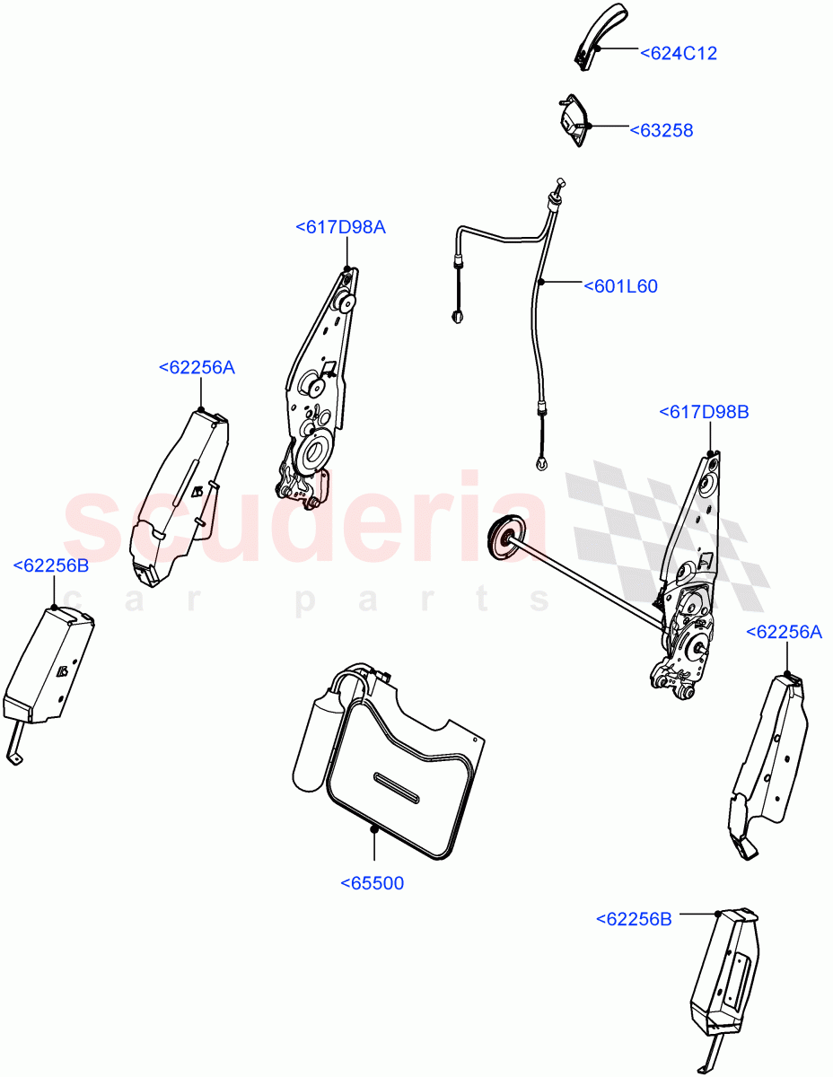 Front Seat Back(Halewood (UK),Seat - Premium)((V)FROMHH000001) of Land Rover Land Rover Range Rover Evoque (2012-2018) [2.0 Turbo Petrol AJ200P]