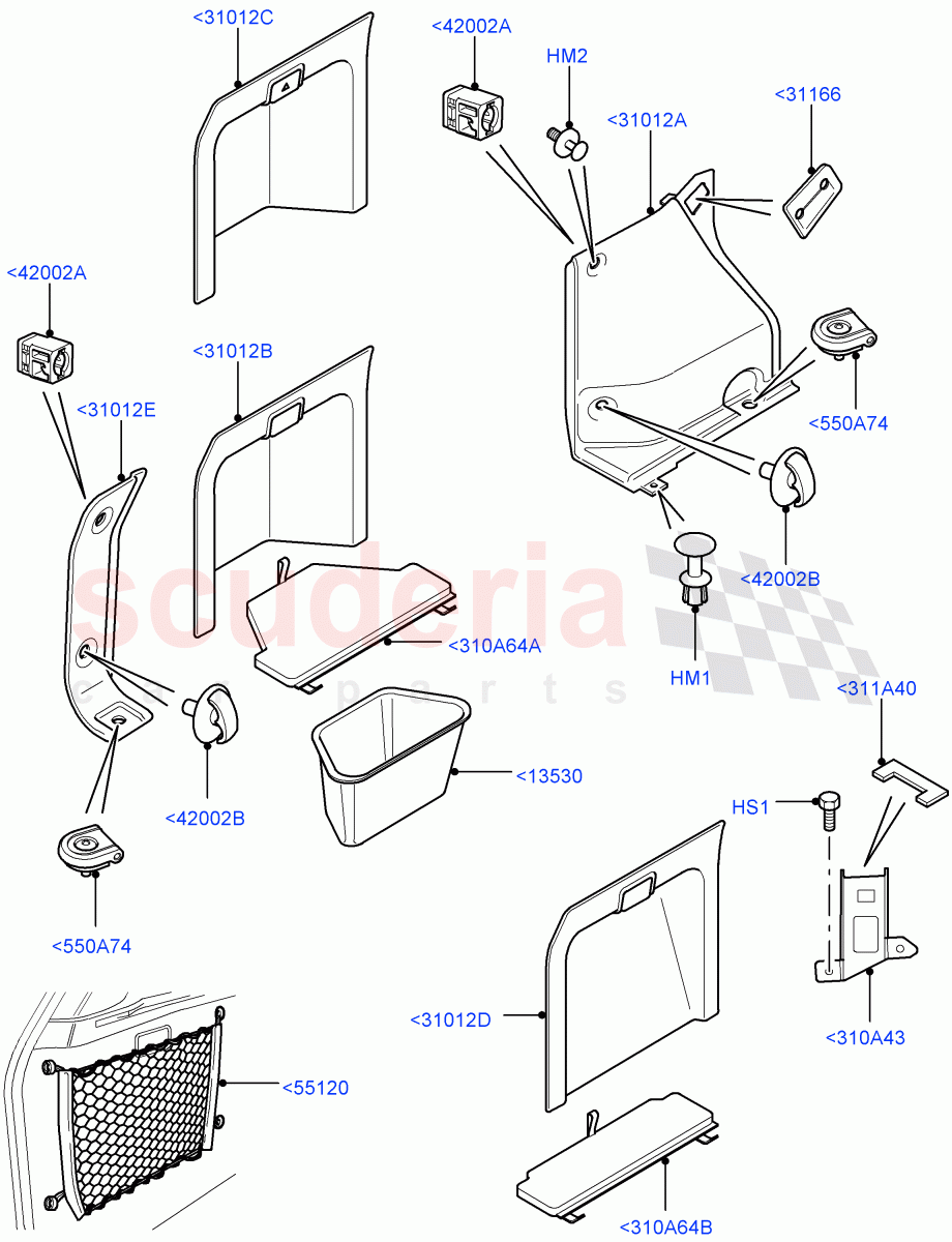 Side Trim(Luggage Compartment)(Less Armoured)((V)FROMAA000001) of Land Rover Land Rover Range Rover (2010-2012) [4.4 DOHC Diesel V8 DITC]