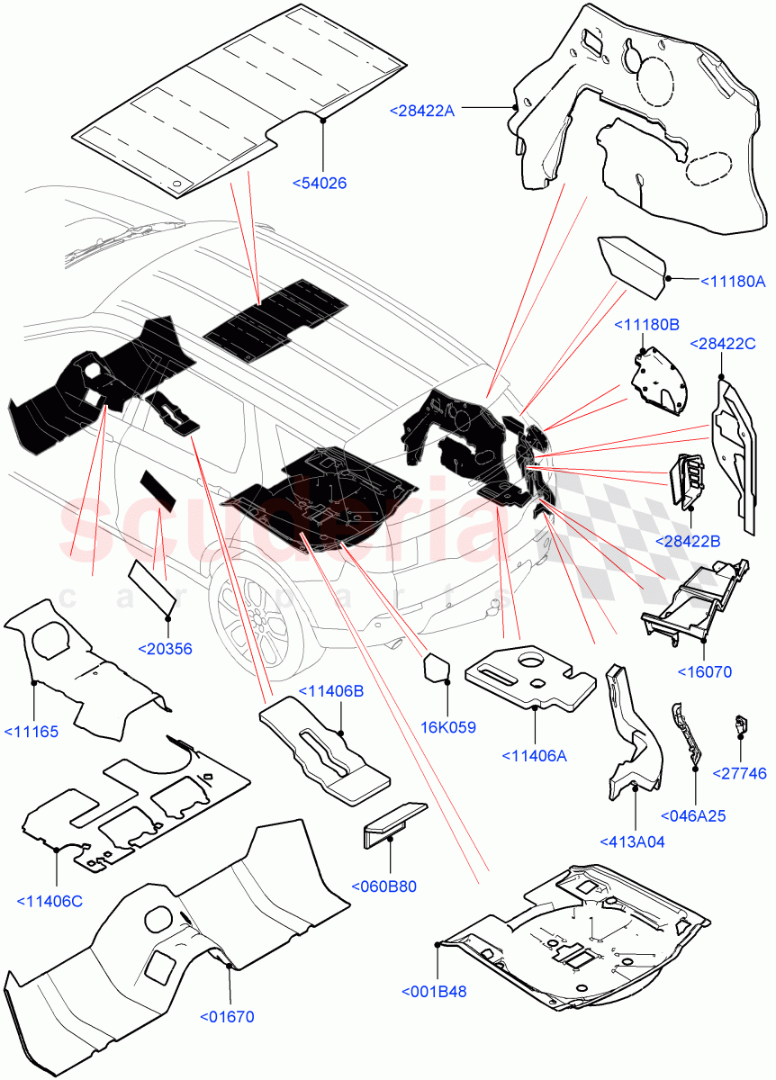 Insulators - Rear(Halewood (UK)) of Land Rover Land Rover Discovery Sport (2015+) [2.0 Turbo Diesel AJ21D4]