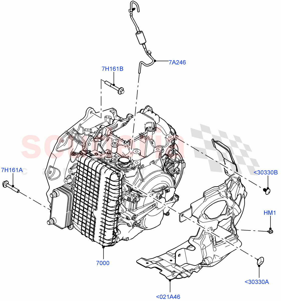 Auto Trans Assy & Speedometer Drive(2.0L AJ21D4 Diesel Mid,9 Speed Auto Trans 9HP50,Halewood (UK))((V)FROMMH000001) of Land Rover Land Rover Discovery Sport (2015+) [2.0 Turbo Petrol GTDI]