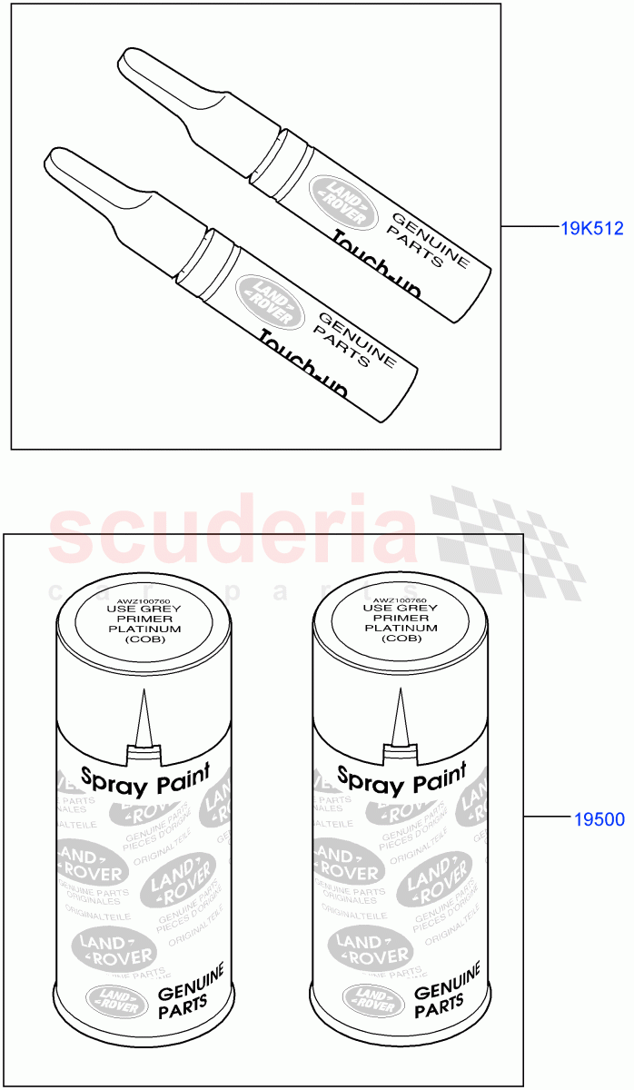 Touch Up Paint(Accessory) of Land Rover Land Rover Range Rover Sport (2014+) [4.4 DOHC Diesel V8 DITC]