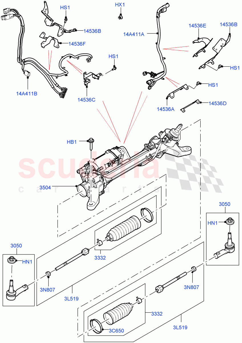 Steering Gear of Land Rover Land Rover Defender (2020+) [2.0 Turbo Diesel]