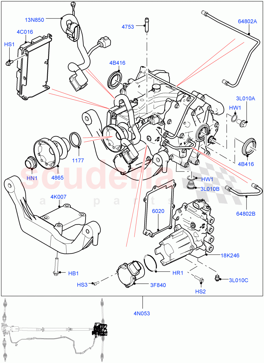 Rear Axle(Internal Components)(Halewood (UK),Dynamic Driveline)((V)FROMEH000001,(V)TOHH190580) of Land Rover Land Rover Range Rover Evoque (2012-2018) [2.0 Turbo Petrol AJ200P]