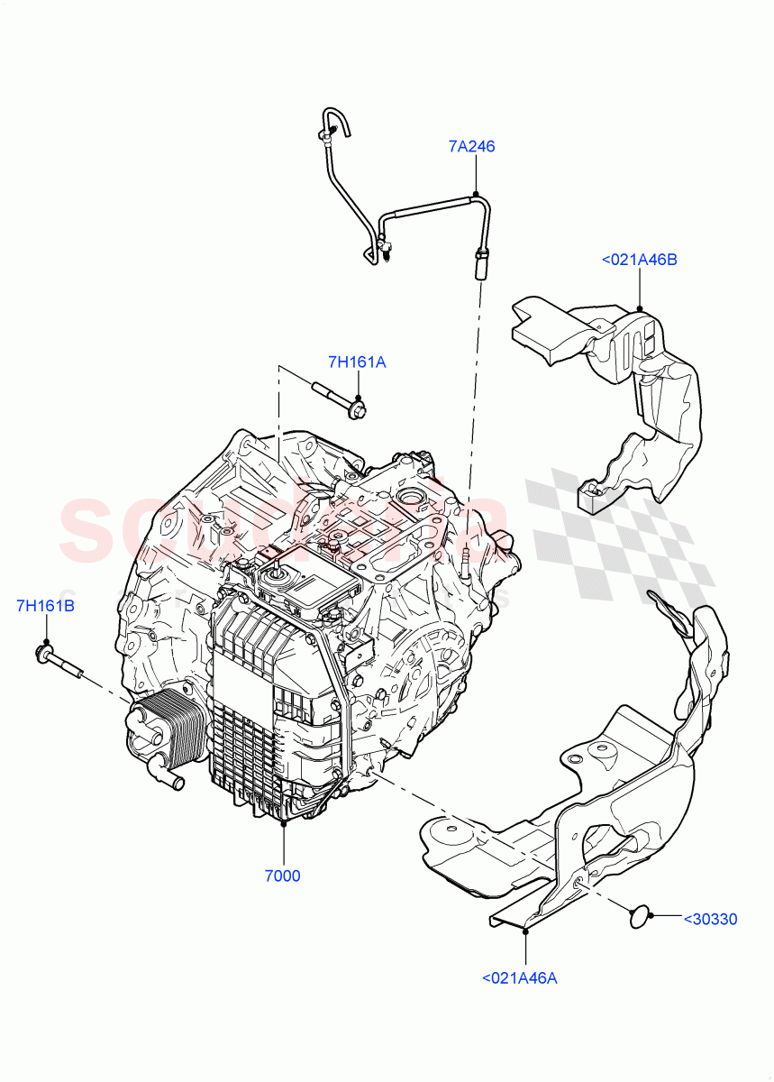 Auto Trans Assy & Speedometer Drive(1.5L AJ20P3 Petrol High PHEV,8 Speed Automatic Trans 8G30,Halewood (UK),1.5L AJ20P3 Petrol High)((V)FROMLH000001) of Land Rover Land Rover Discovery Sport (2015+) [2.0 Turbo Petrol GTDI]