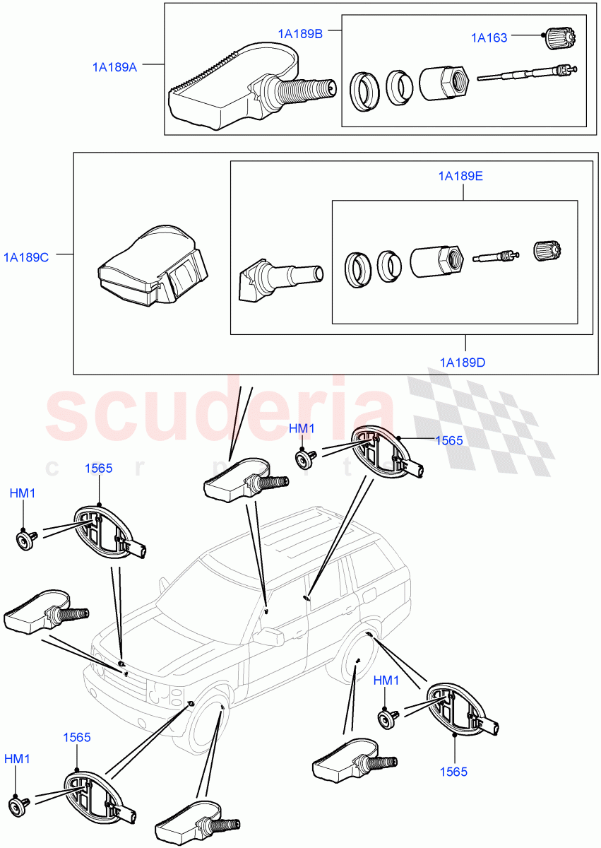 Tyre Pressure Monitor System ((V) FROMAA000001) of Land Rover Land Rover Range Rover (2010-2012) [4.4 DOHC Diesel V8 DITC]