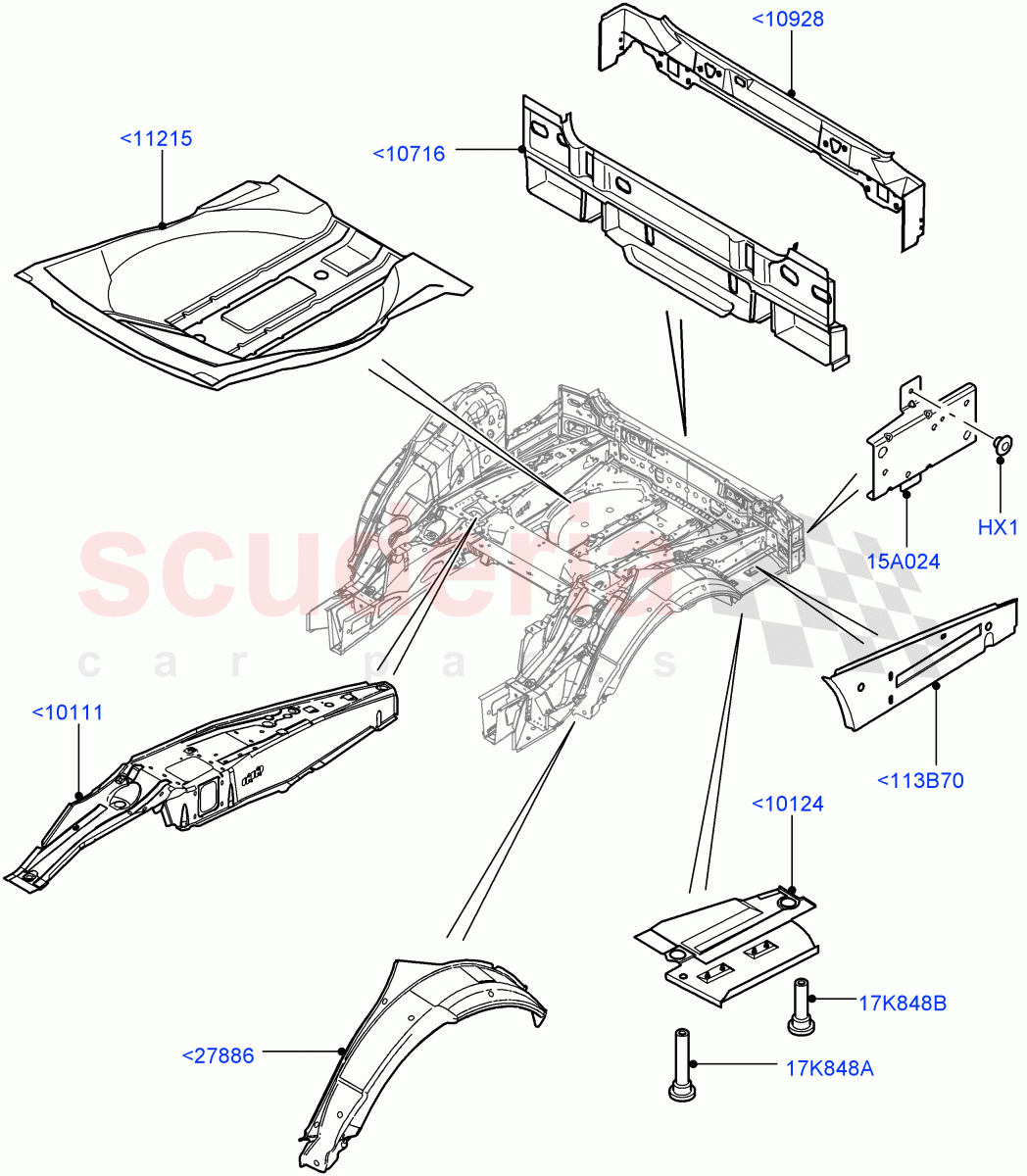 Floor Pan - Centre And Rear(Less Armoured)((V)FROMAA000001) of Land Rover Land Rover Range Rover (2010-2012) [4.4 DOHC Diesel V8 DITC]