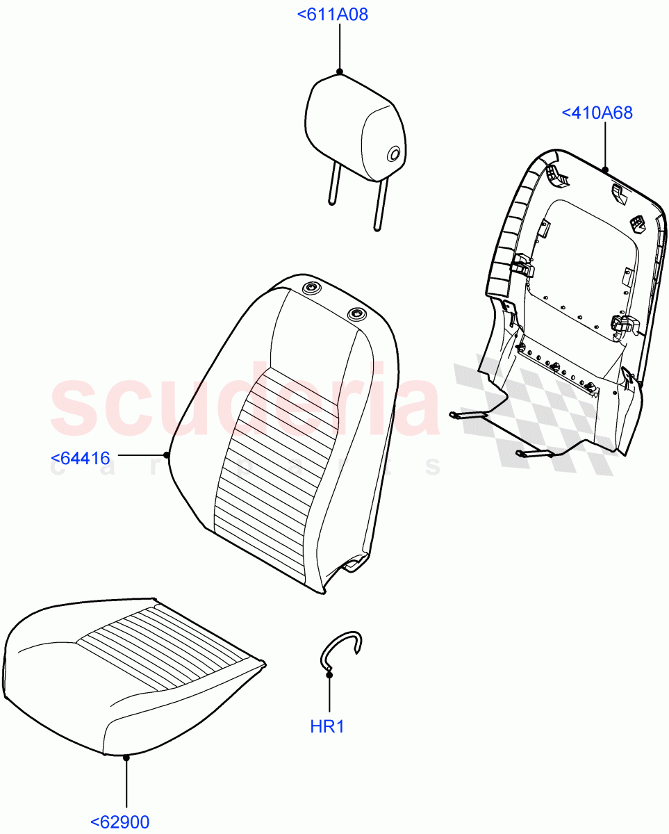 Front Seat Covers(Leather/Suede,Changsu (China))((V)FROMFG000001) of Land Rover Land Rover Discovery Sport (2015+) [2.0 Turbo Diesel AJ21D4]