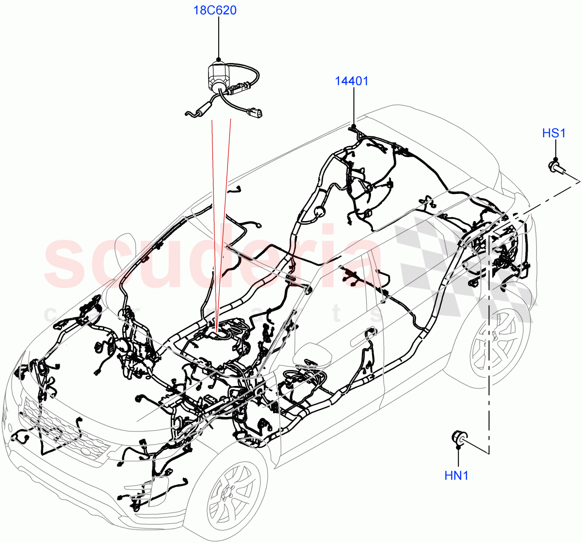 Main Harness(Itatiaia (Brazil)) of Land Rover Land Rover Range Rover Evoque (2019+) [2.0 Turbo Diesel AJ21D4]