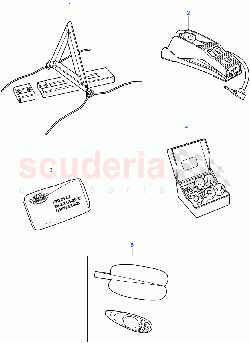 Miscellaneous Items ((V) FROM7A000001) of Land Rover Land Rover Defender (2007-2016)