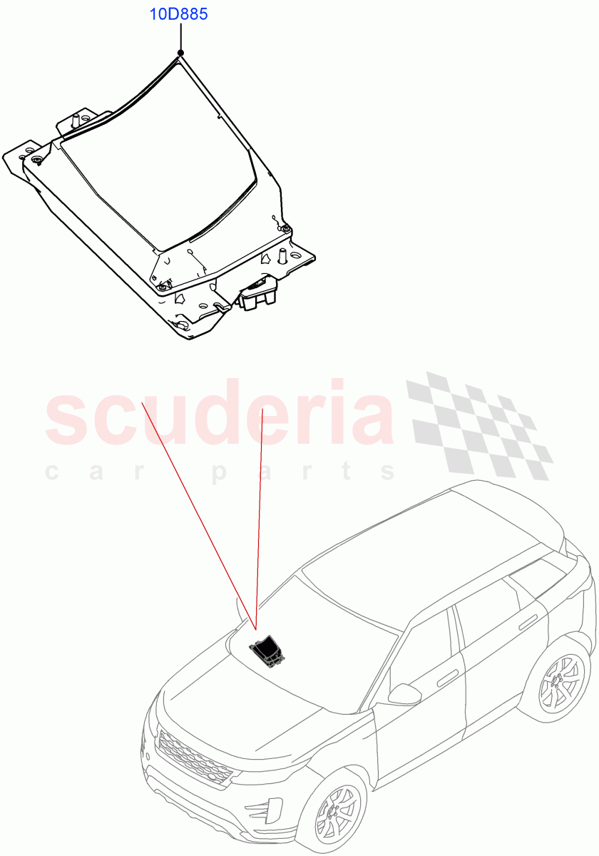 Head Up Display Module(Halewood (UK),Head Up Display) of Land Rover Land Rover Range Rover Evoque (2019+) [2.0 Turbo Diesel]