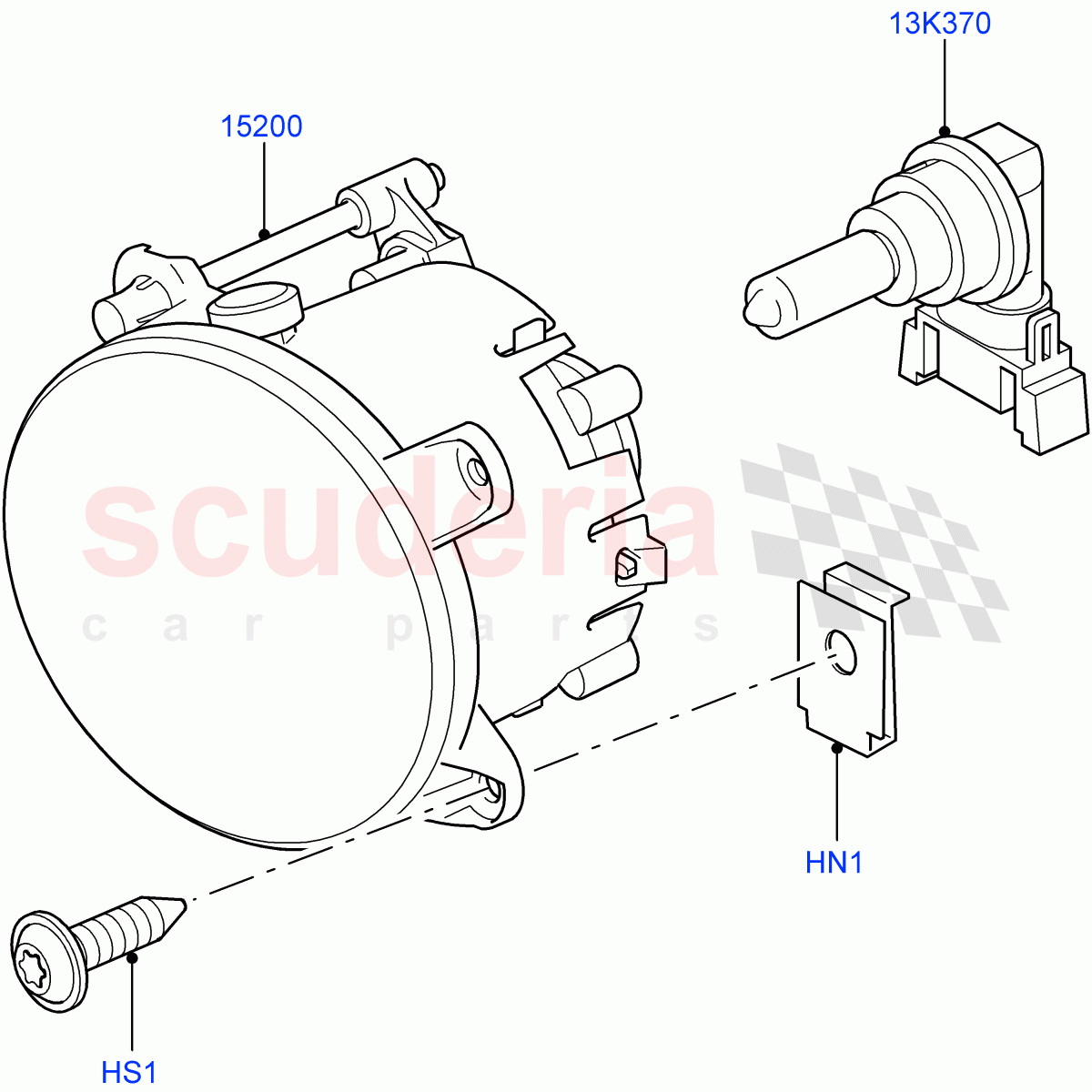 Front Fog Lamps((V)TO9A999999) of Land Rover Land Rover Range Rover Sport (2005-2009) [2.7 Diesel V6]