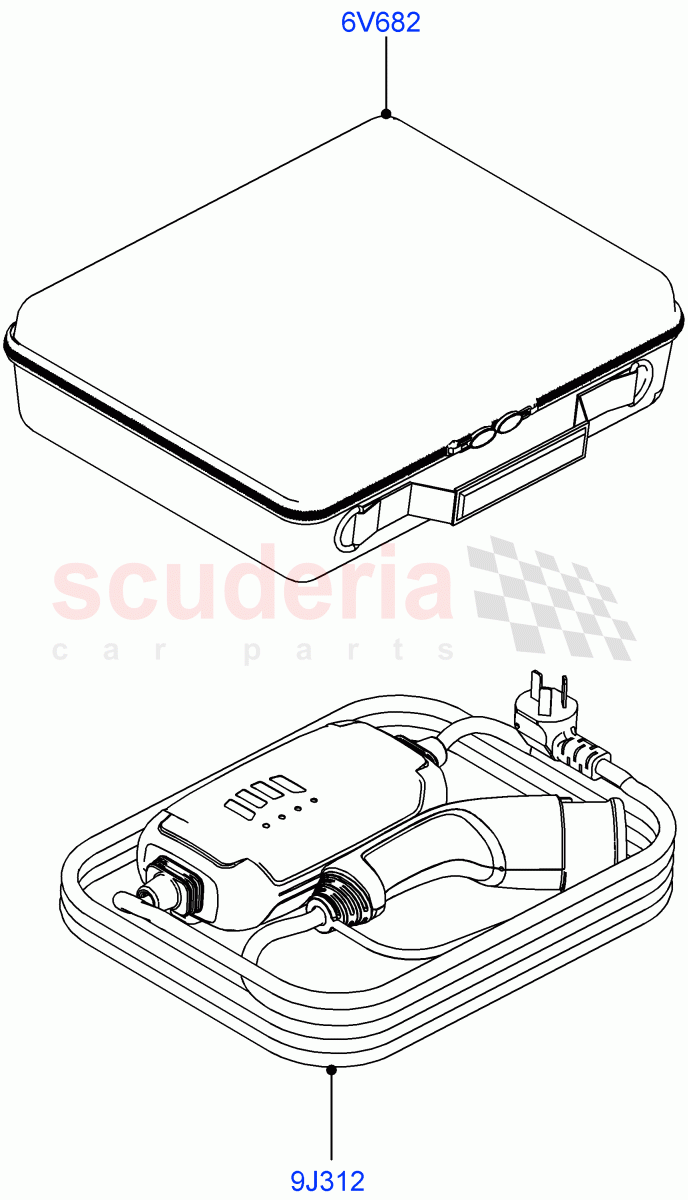 Tools(Charging Equipment)(Changsu (China),Electric Engine Battery-PHEV) of Land Rover Land Rover Range Rover Evoque (2019+) [1.5 I3 Turbo Petrol AJ20P3]