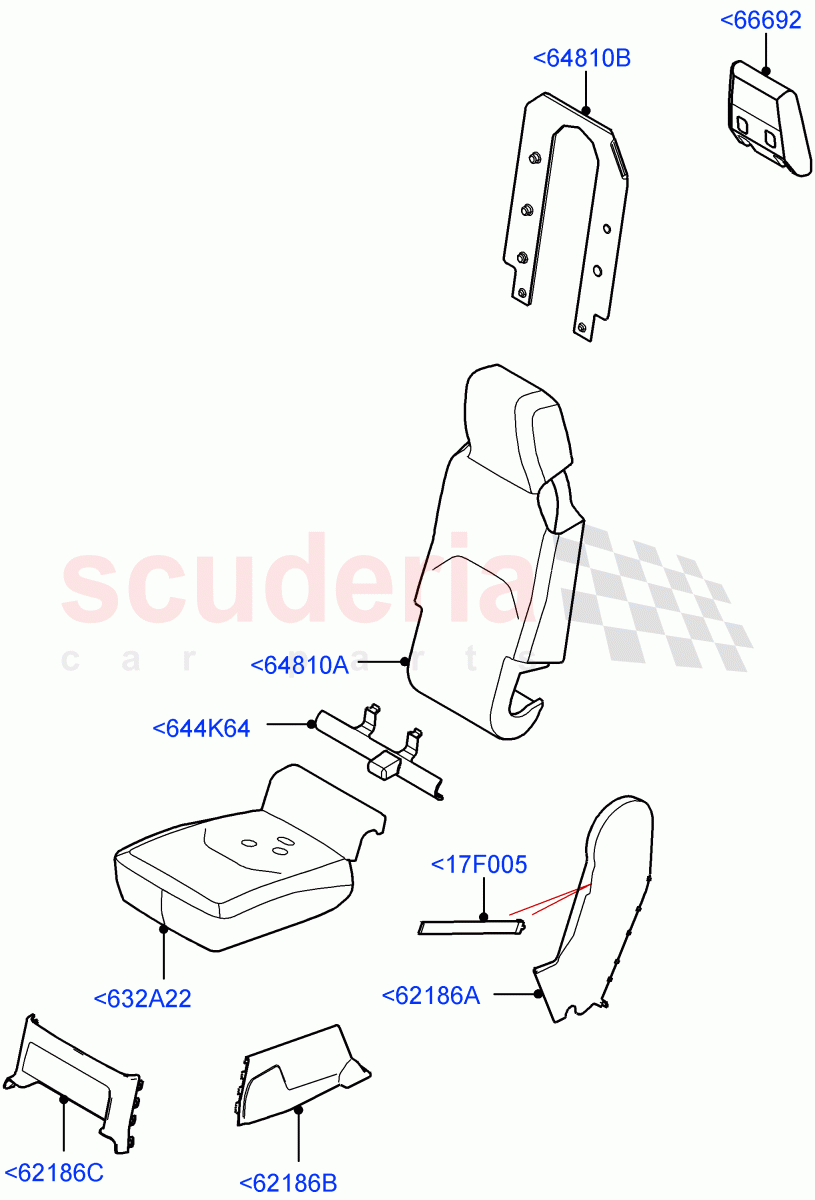 Front Seat Pads/Valances & Heating(Centre Seat)(Standard Wheelbase,Console - Centre Seat,Short Wheelbase) of Land Rover Land Rover Defender (2020+) [2.0 Turbo Petrol AJ200P]